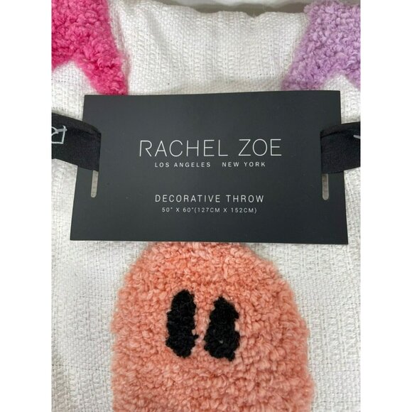 Rachel Zoe Decorative Throw Blanket GHOSTS 50 x 60" Halloween - Picture 4 of 6